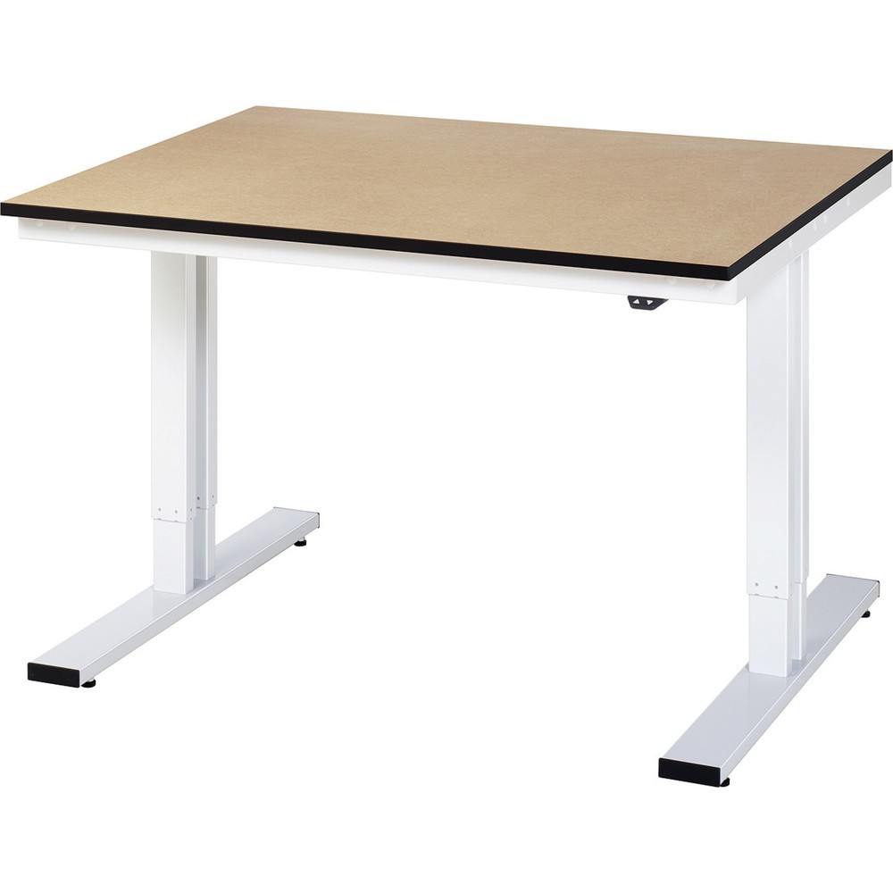 Imagen del producto: Banco de trabajo RAU con ajuste de altura eléctrico, serie adlatus 300, H x A x F 720-1.120 x 1.250 x 1.000 mm, tablero MDF