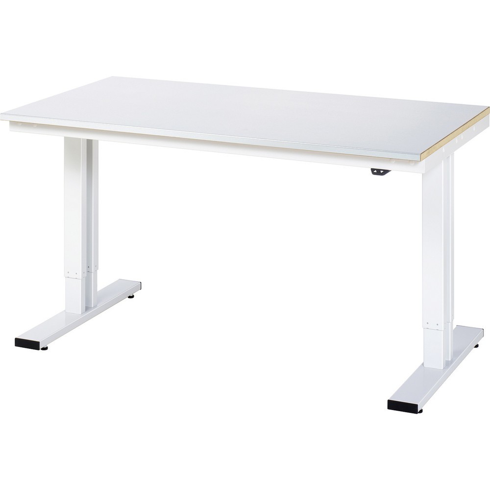Imagen del producto: Banco de trabajo RAU con ajuste de altura eléctrico, serie adlatus 300, H x A x F 720-1.120 x 1.500 x 800 mm, chapa de acero