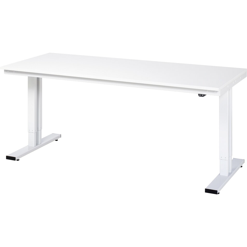 Imagen del producto: Banco de trabajo RAU con ajuste de altura eléctrico, serie adlatus 300, H x A x F 720-1.120 x 2.000 x 800 mm, tablero de trabajo con revestimiento de melamina