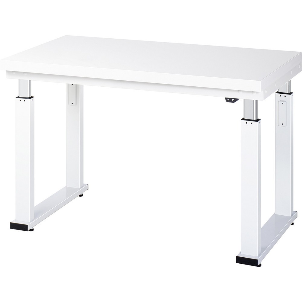 Imagen del producto: Banco de trabajo RAU con ajuste de altura eléctrico, serie adlatus 600, H x A x F 740-1.140 x 1.250 x 700 mm, tablero de trabajo con revestimiento laminado duro