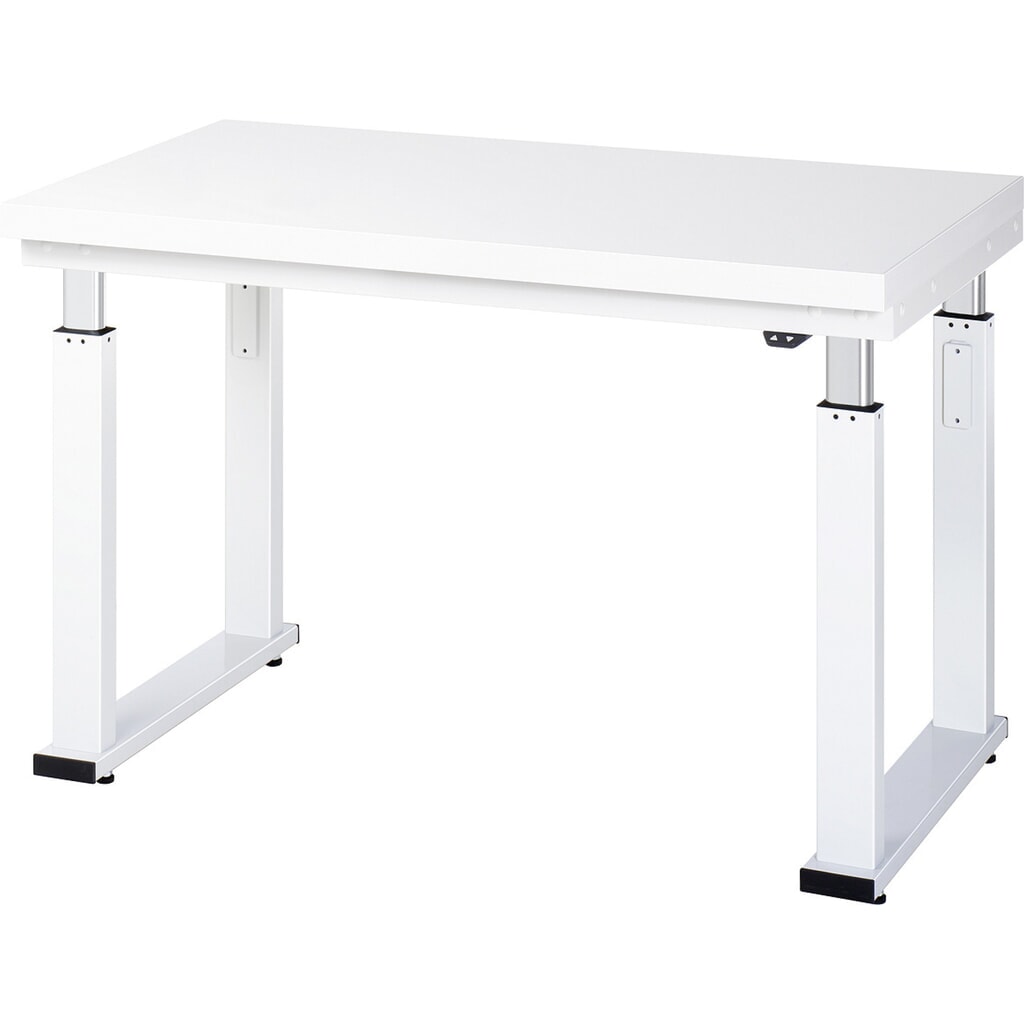 Imagen del producto: Banco de trabajo RAU con ajuste de altura eléctrico, serie adlatus 600, H x A x F 740-1.140 x 1.250 x 700 mm, tablero de trabajo con revestimiento laminado duro