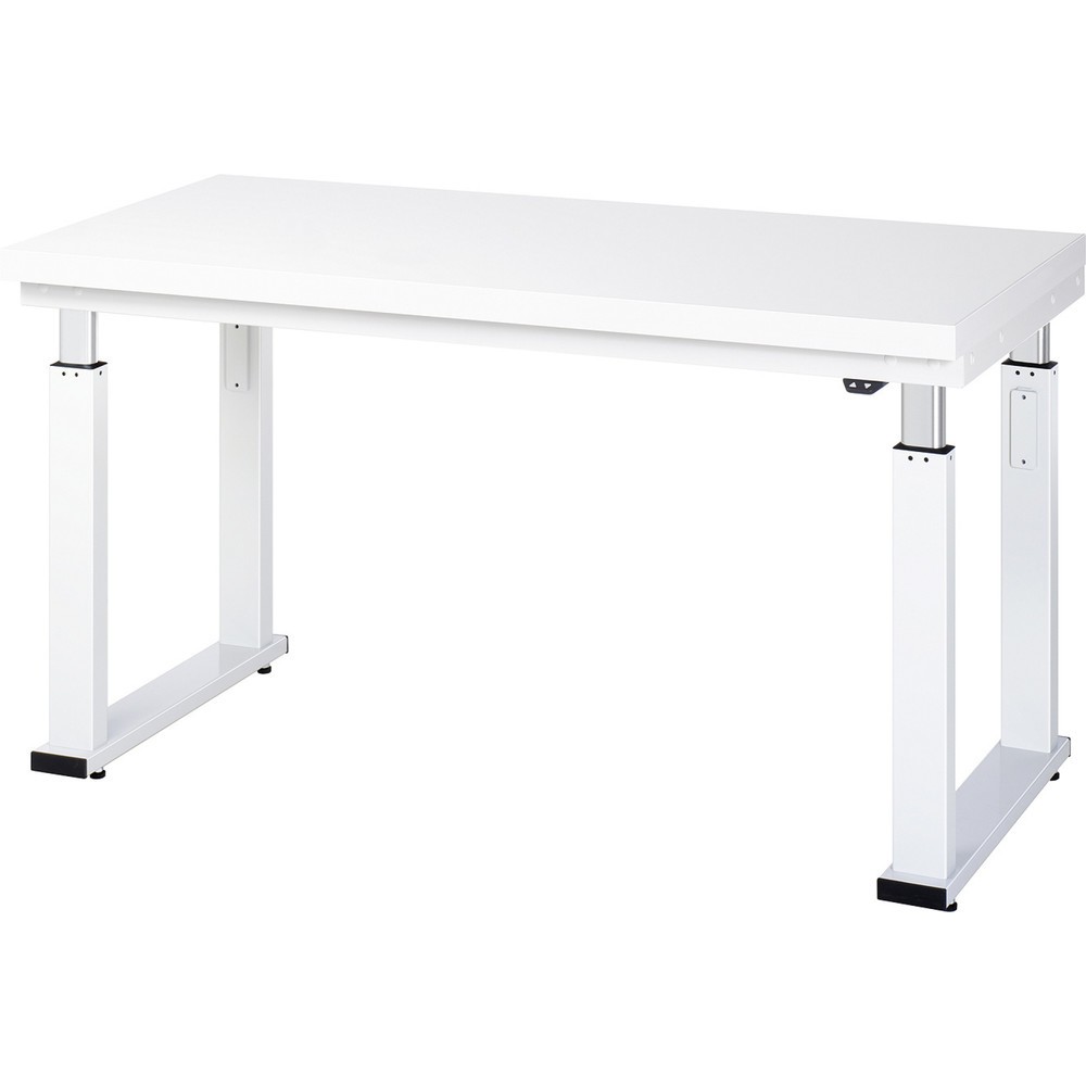 Imagen del producto: Banco de trabajo RAU con ajuste de altura eléctrico, serie adlatus 600, H x A x F 740-1.140 x 1.500 x 700 mm, tablero de trabajo con revestimiento laminado duro