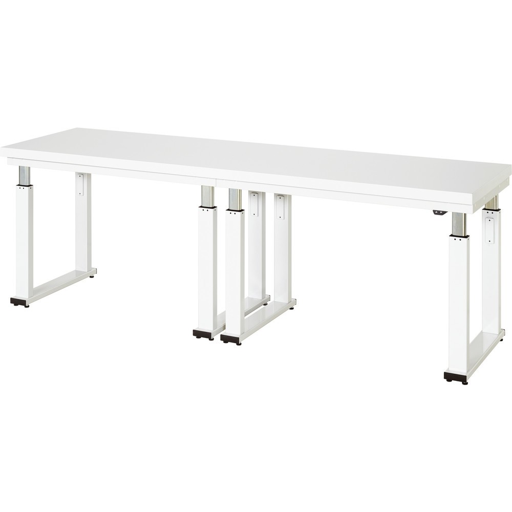 Imagen del producto: Banco de trabajo RAU con ajuste de altura eléctrico, serie adlatus 600, H x A x F 740-1.140 x 2.500 x 700 mm, tablero de trabajo con revestimiento laminado duro