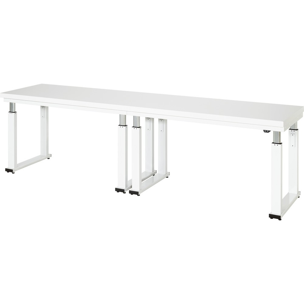Imagen del producto: Banco de trabajo RAU con ajuste de altura eléctrico, serie adlatus 600, H x A x F 740-1.140 x 3.000 x 700 mm, tablero de trabajo con revestimiento laminado duro