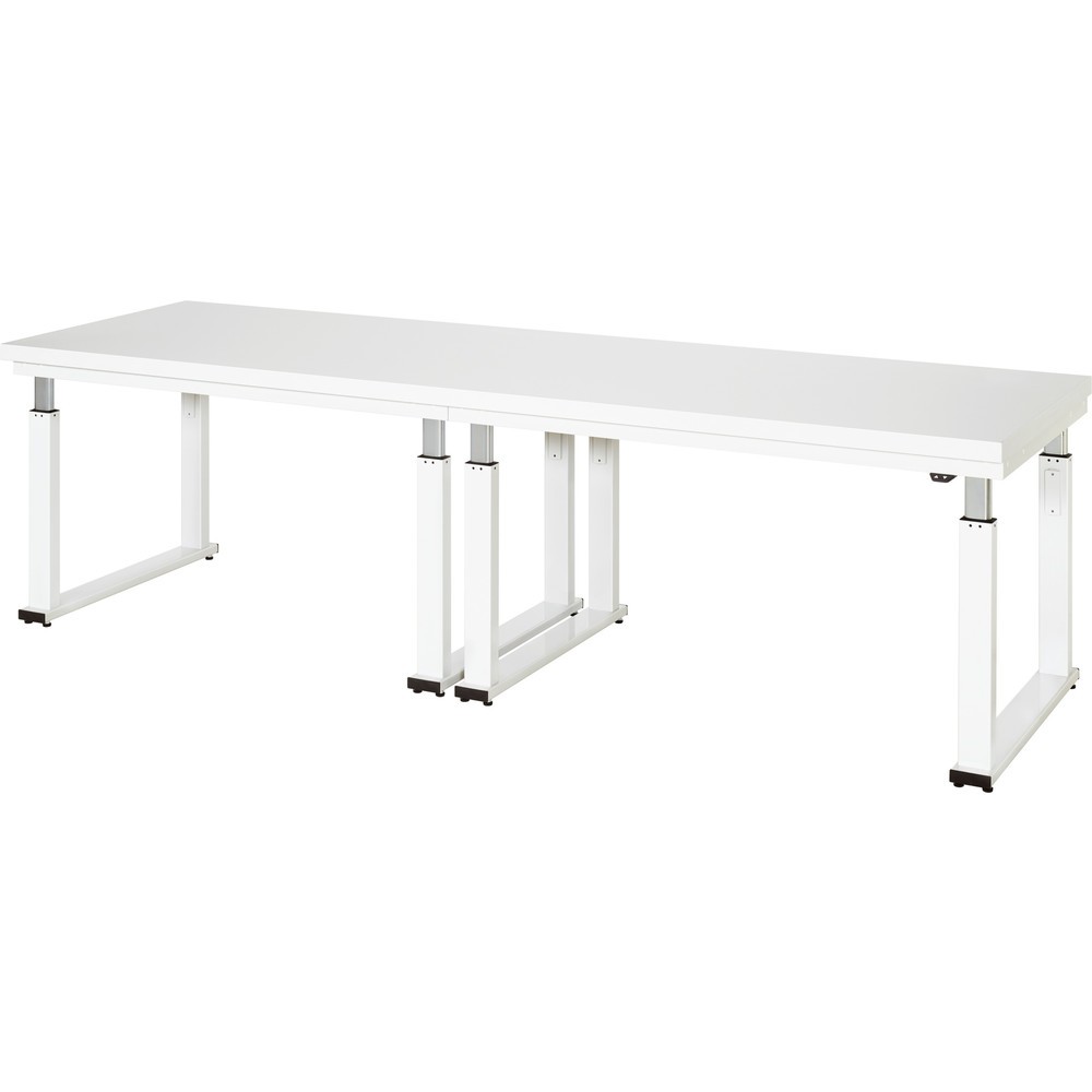 Imagen del producto: Banco de trabajo RAU con ajuste de altura eléctrico, serie adlatus 600, H x A x F 740-1.140 x 3.000 x 900 mm, tablero de trabajo con revestimiento laminado duro