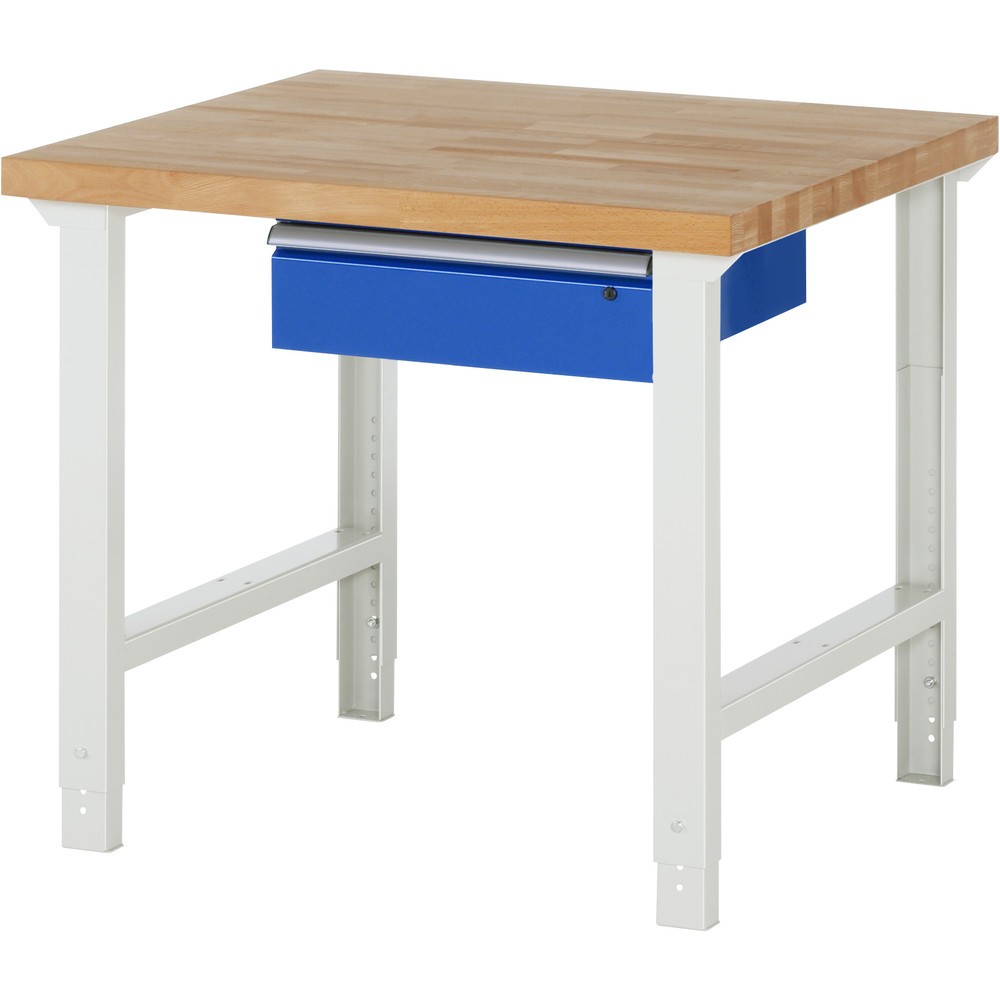 Imagen del producto: Banco de trabajo RAU, serie 7000, H x A x F 790-1.140 x 1.000 x 900 mm, 1 cajón, ErgoScript
