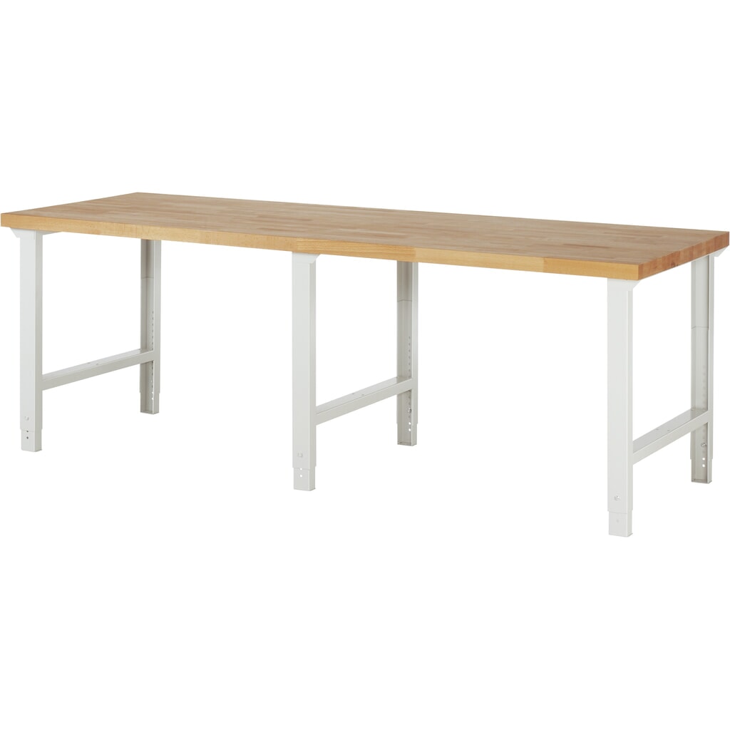 Banco de trabajo RAU 7000, H x A x F 790-1.140 x 2.500 x 900 mm Imagen del producto: Banco de trabajo RAU 7000, H x A x F 790-1.140 x 2.500 x 900 mm