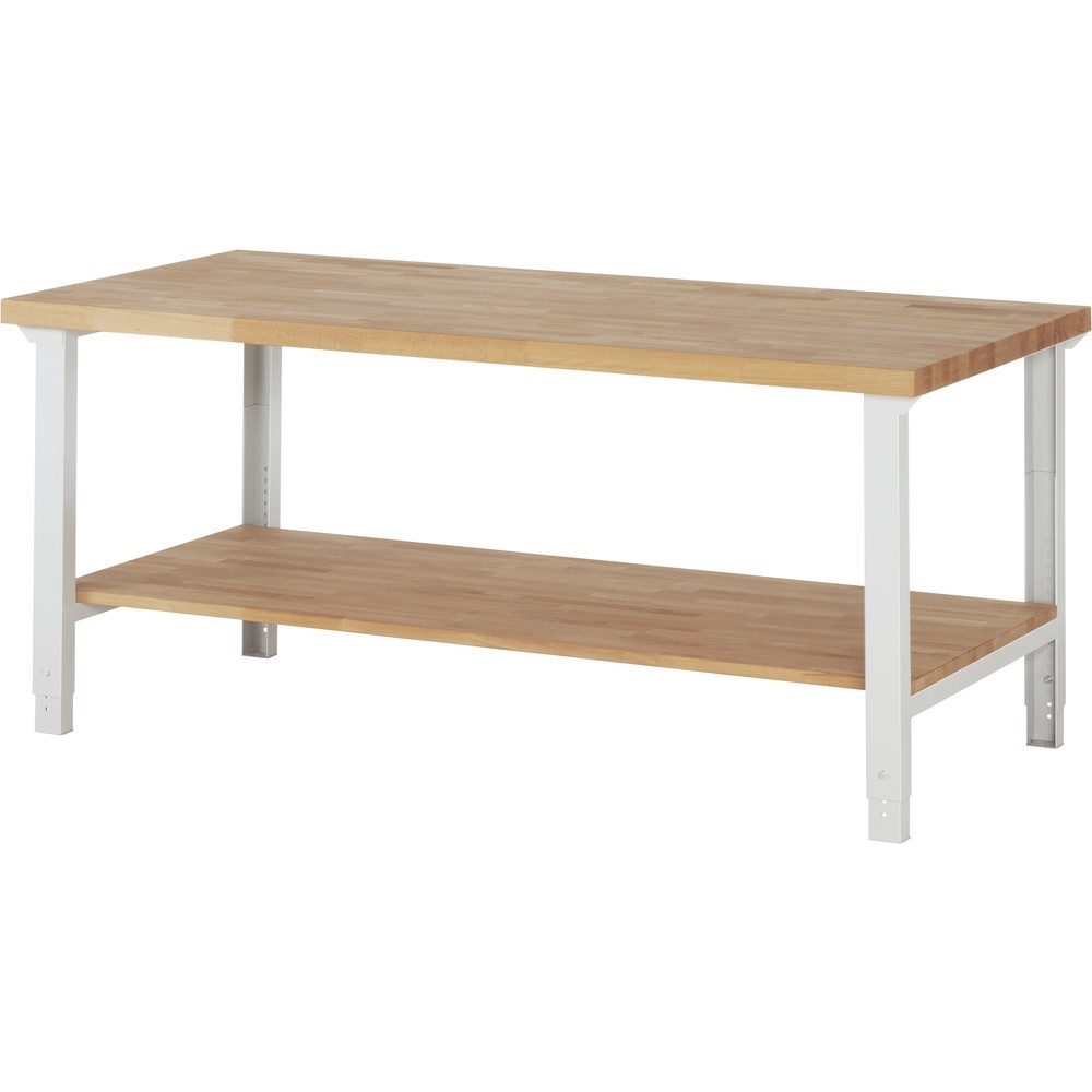 Número de imagen del producto 1: Banco de trabajo RAU, serie 7000, H x A x F 790-1.140 x 2.000 x 900 mm, estante inferior