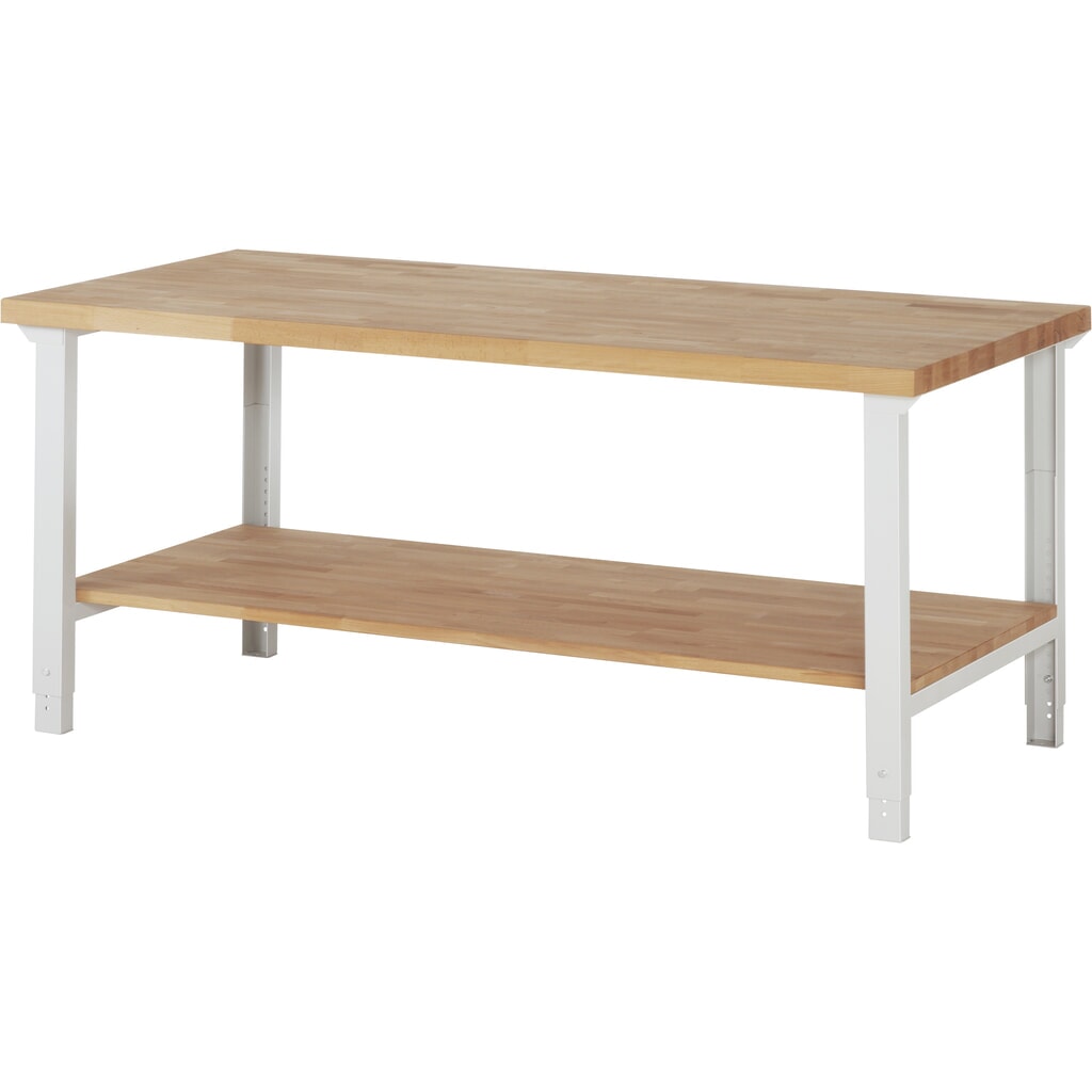 Banco de trabajo RAU, serie 7000, H x A x F 790-1.140 x 2.000 x 900 mm, estante inferior Imagen del producto: Banco de trabajo RAU, serie 7000, H x A x F 790-1.140 x 2.000 x 900 mm, estante inferior