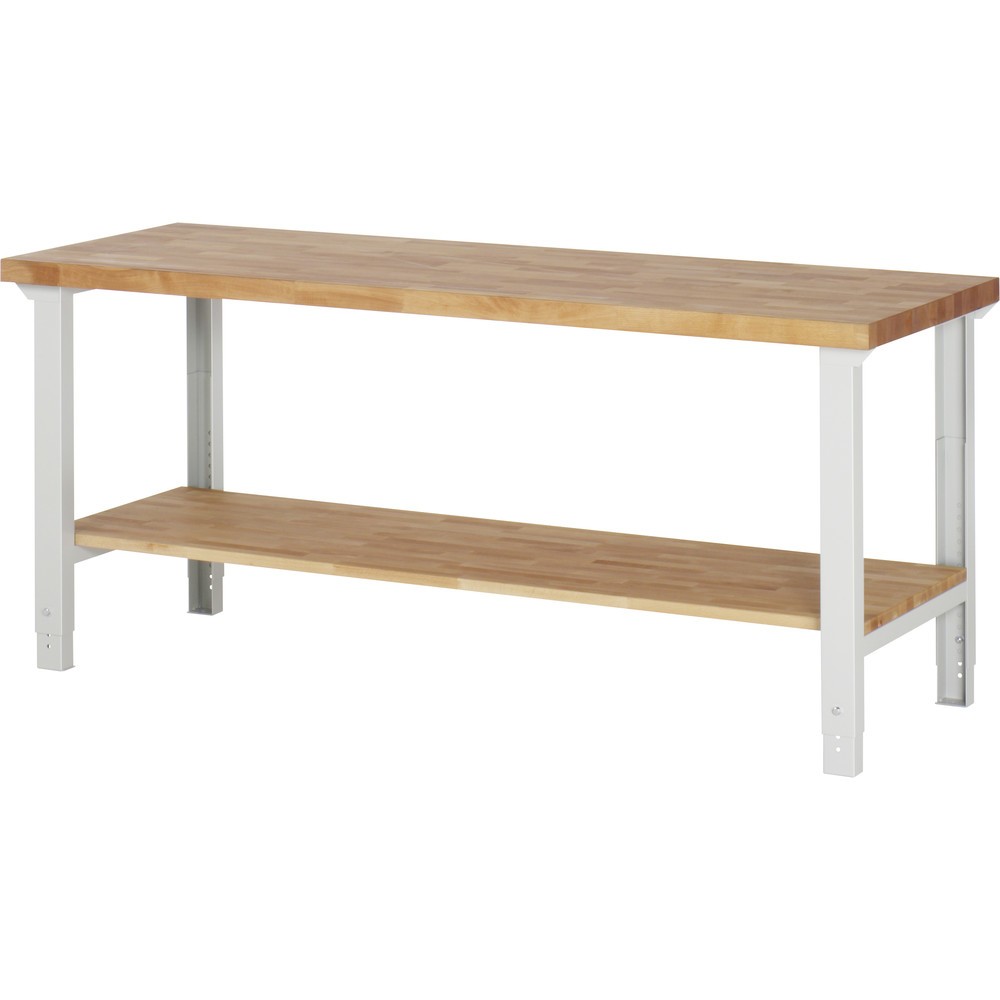Número de imagen del producto 1: Banco de trabajo RAU, serie 7000, H x A x F 790-1.140 x 2.000 x 700 mm, estante inferior