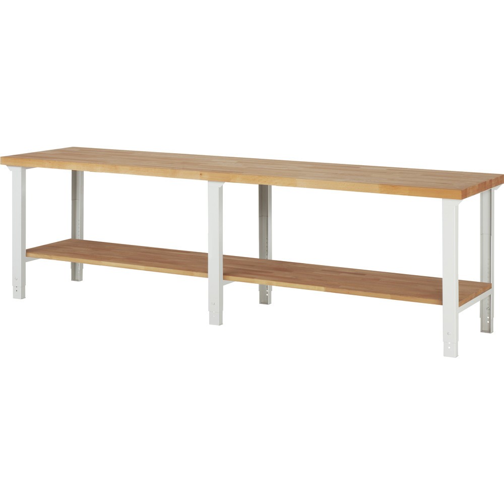 Imagen del producto: Banco de trabajo RAU, serie 7000, H x A x F 790-1.140 x 3.000 x 700 mm, estante inferior