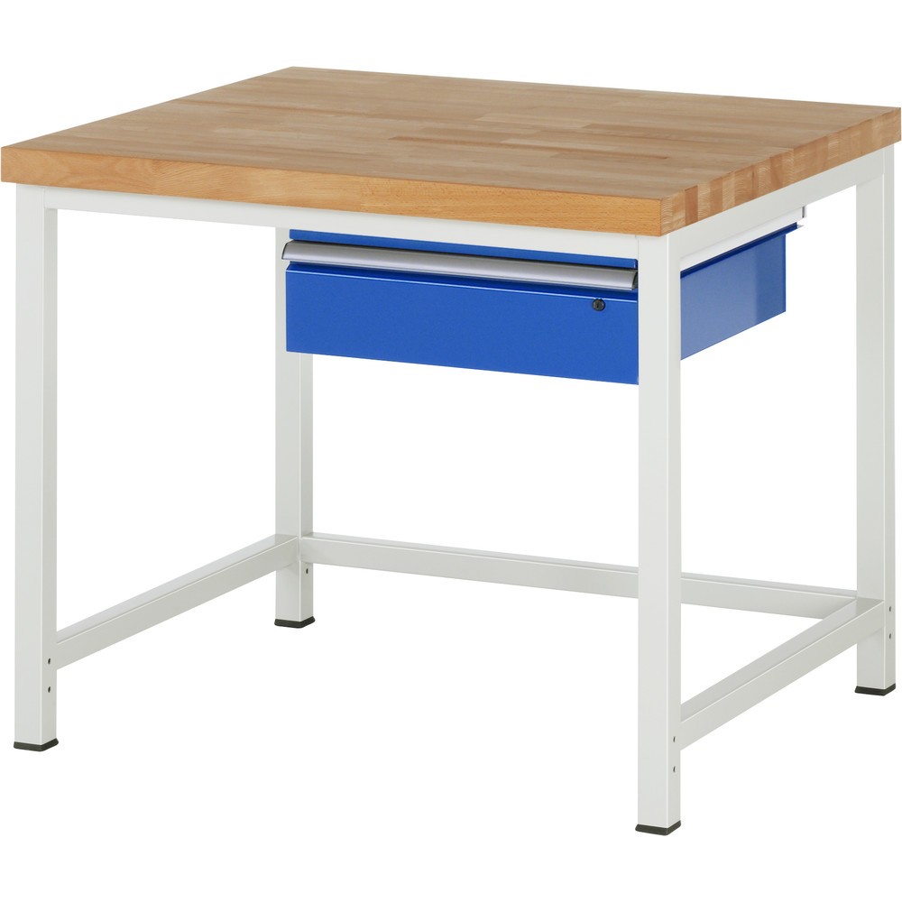 Imagen del producto: Banco de trabajo RAU, serie 8000, H x A x F 840-1.040 x 1.000 x 900 mm, 1 cajón