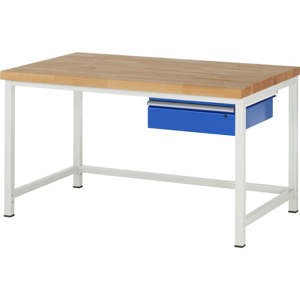 Imagen del producto: Banco de trabajo RAU, serie 8000, H x A x F 840-1.040 x 1.500 x 900 mm, 1 cajón