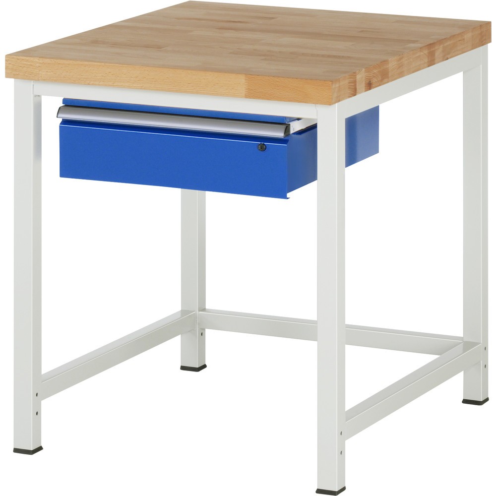 Imagen del producto: Banco de trabajo RAU, serie 8000, H x A x F 840-1.040 x 750 x 900 mm, 1 cajón