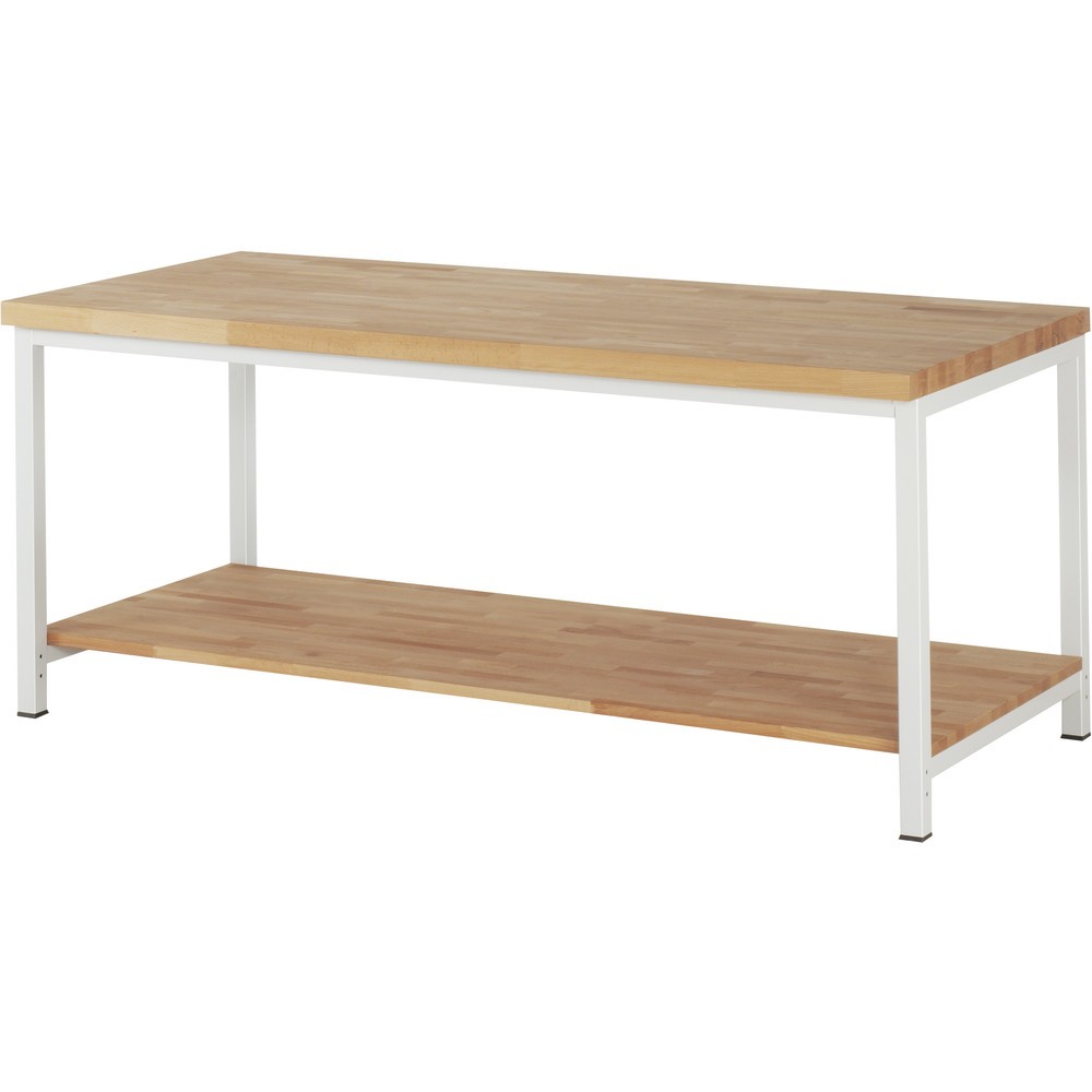 Imagen del producto: Banco de trabajo RAU, serie 8000, H x A x F 840-1.040 x 2.000 x 900 mm, estante inferior
