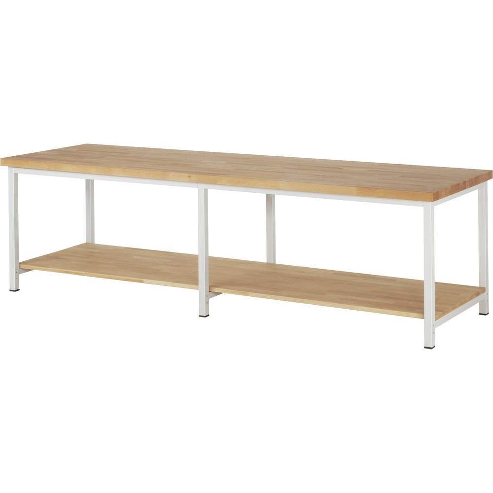 Imagen del producto: Banco de trabajo RAU, serie 8000, H x A x F 840-1.040 x 3.000 x 900 mm, estante inferior