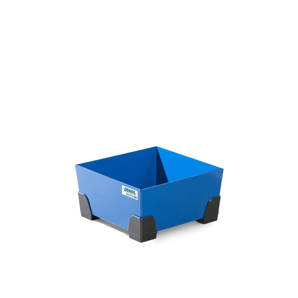 Imagen del producto: Bandeja contenedor pequeña de acero, altura de construcción 200 mm, capacidad 20 litros, sin rejilla
