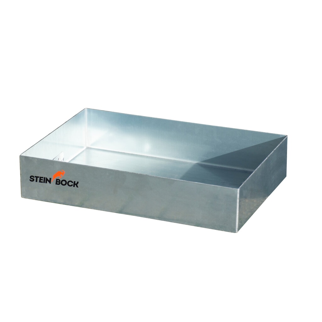 Imagen del producto: Steinbock® cubeta de retención para pequeños recipientes sobre palet, de acero galvanizado, Al x An x F 120 x 600 x 400 mm, capacidad 22 litros