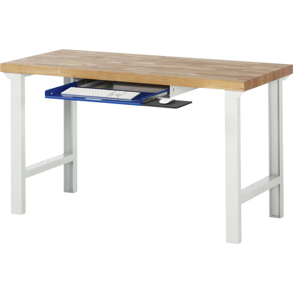 Número de imagen del producto 2: Bandeja extraíble para el teclado RAU para banco de trabajo serie 7000/8000, H x A x F 85 x 640 x 485 mm