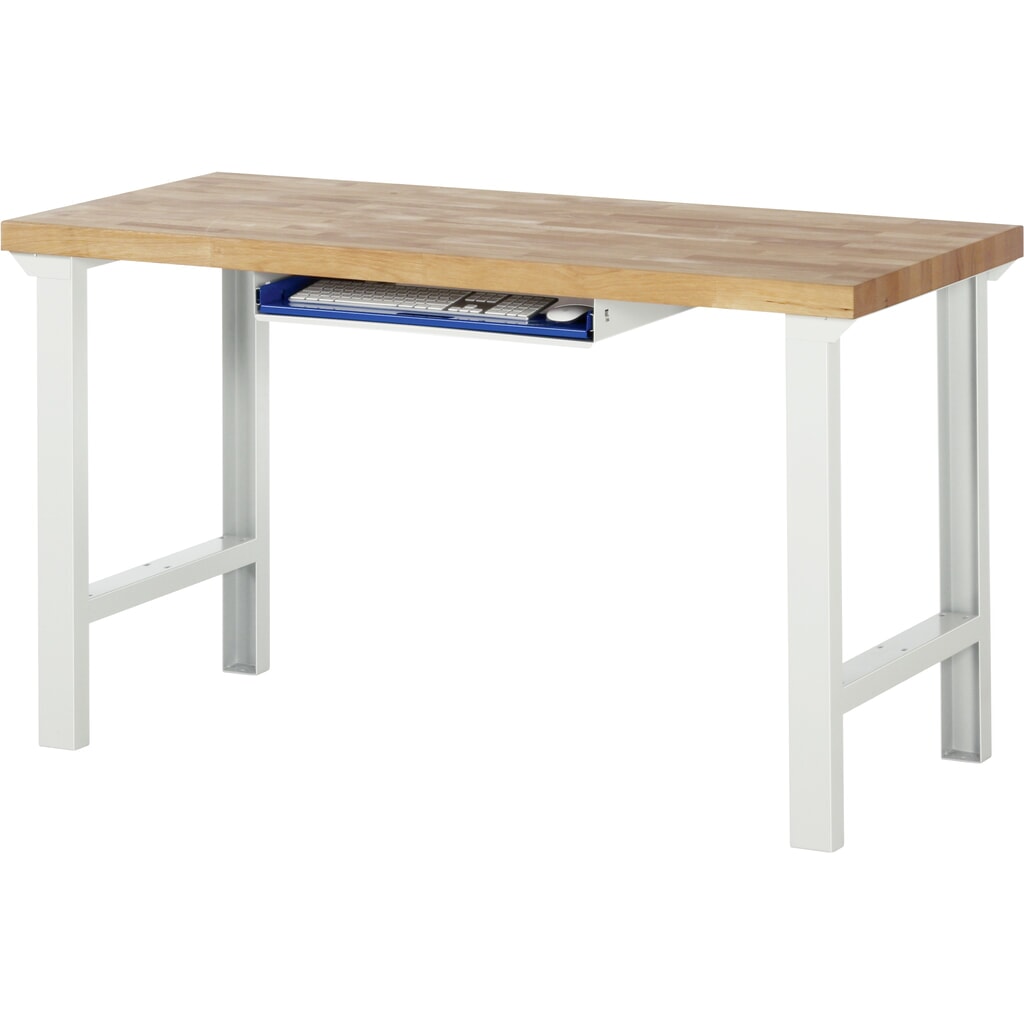 Número de imagen del producto 4: Bandeja extraíble para el teclado RAU para banco de trabajo serie 7000/8000, H x A x F 85 x 640 x 485 mm