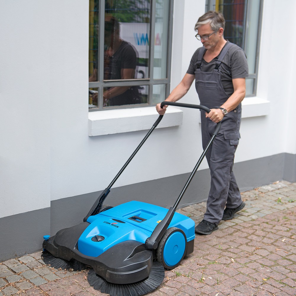 Número de imagen del producto 10: Barredora Steinbock® Turbo Premium, manual, ancho de barrido: 770 mm, RAL 5015 azul celeste