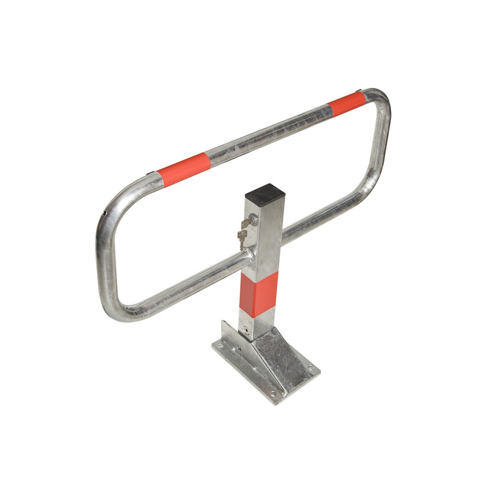 Número de imagen del producto 1: Barrera abatible Plus, con reflectores, para empotrar en hormigón