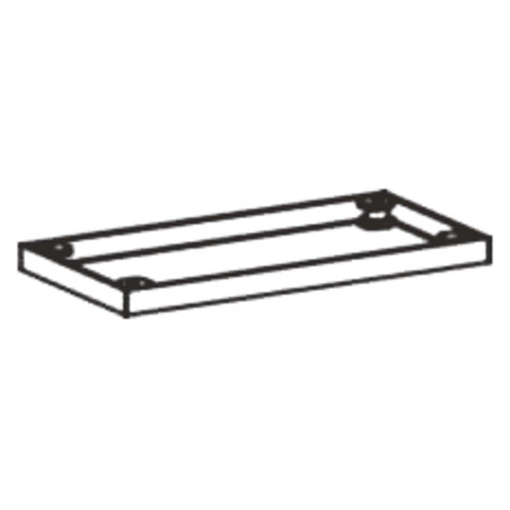 Número de imagen del producto 2: Base metálica profesional para armarios de oficina, 50 x 400 mm de ancho, color negro