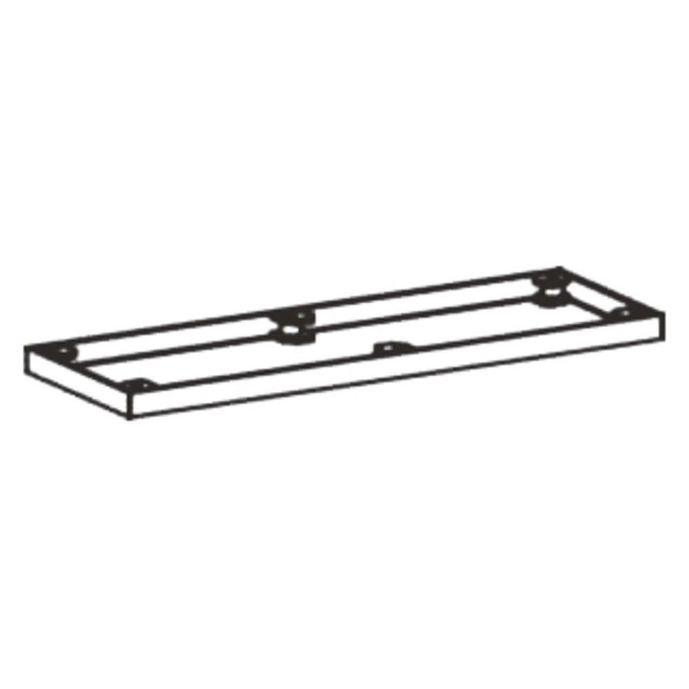 Número de imagen del producto 3: Base metálica profesional para armarios de oficina, 50 x 400 mm de ancho, color negro