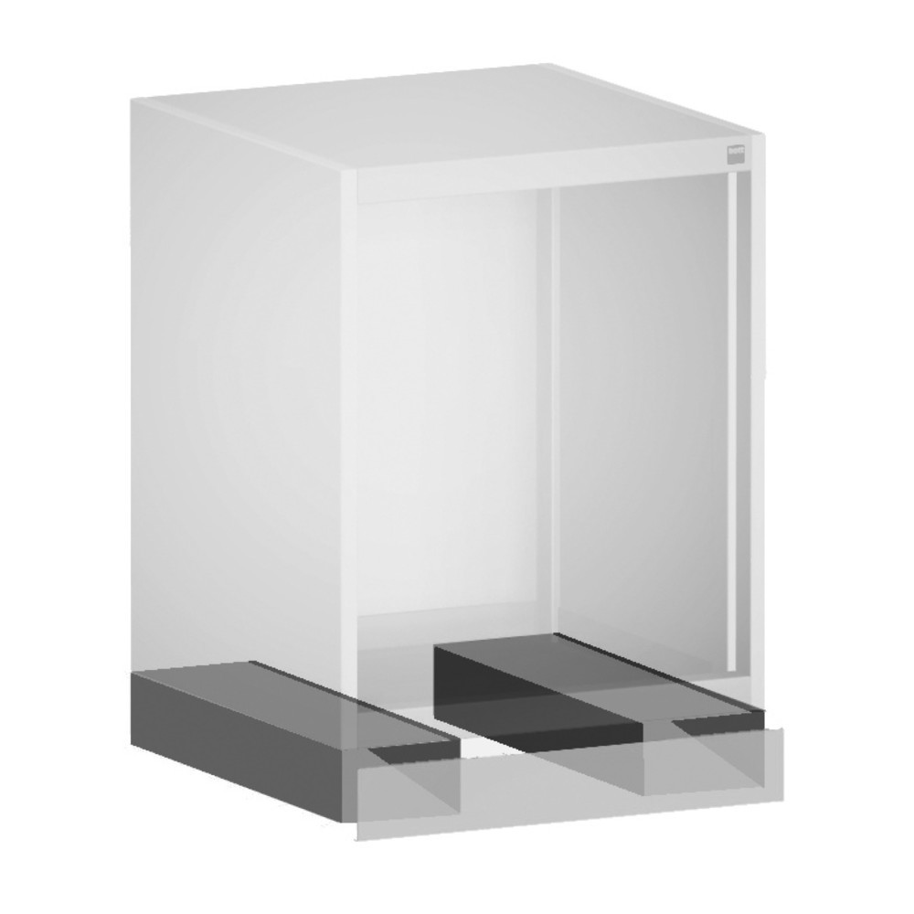 Imagen del producto: Base apiladora con panel frontal bott cubio, ancho × profundidad 800 × 650 mm