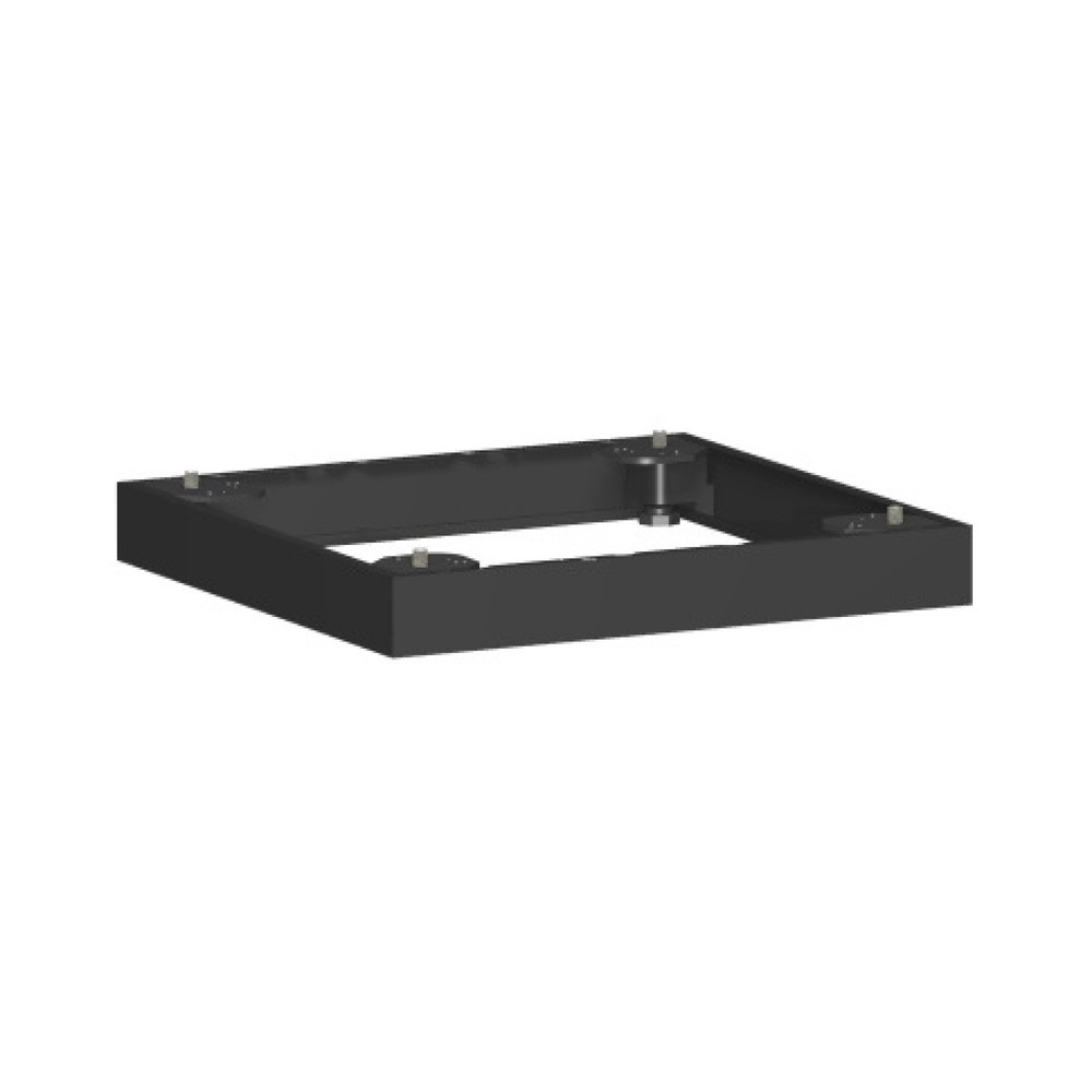 Imagen del producto: Base metálica profesional para armarios de oficina, 50 x 400 mm de ancho, color negro