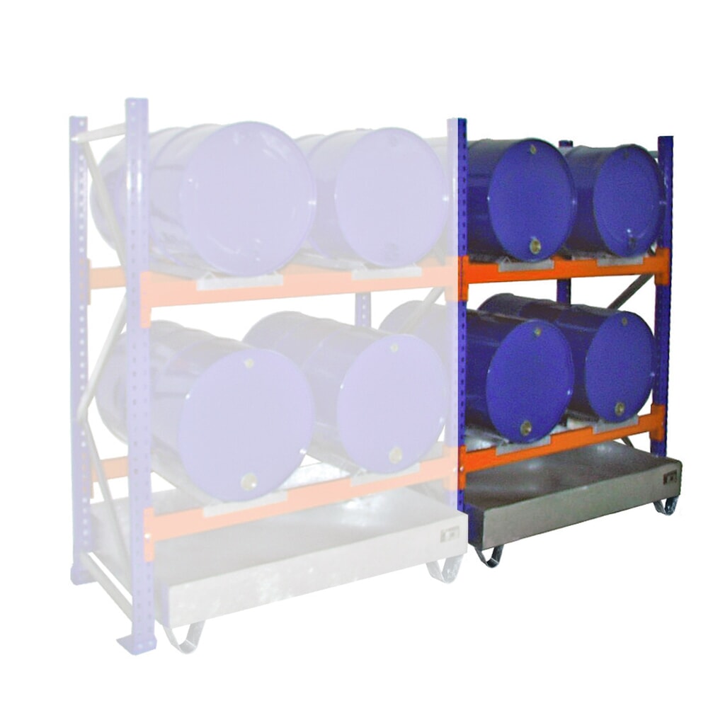 Imagen del producto: Bastidor de barril módulo adicional de 2 niveles con cuba de contención 4 x 200 L