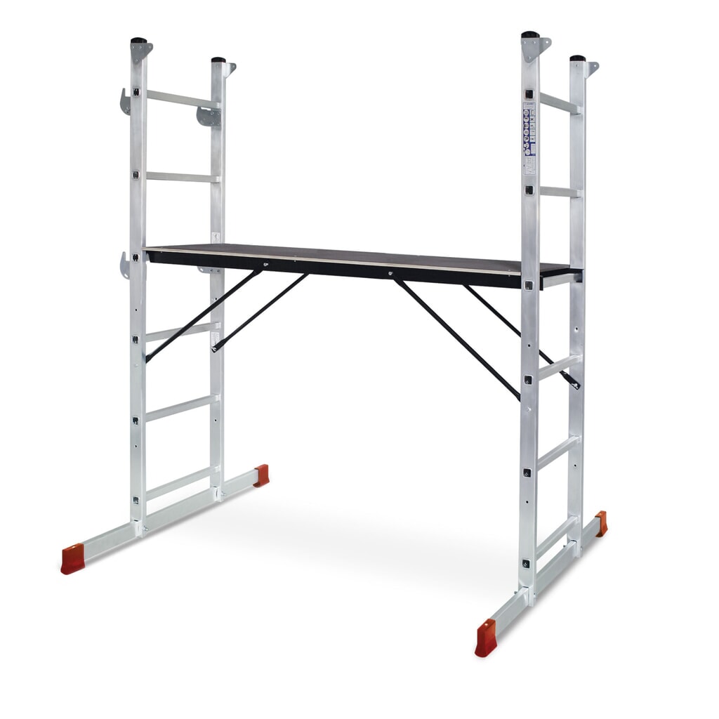 Imagen del producto: bastidor|chasis de escalera HEMMDAL de aluminio 3 en 1, capacidad de carga 135 kg