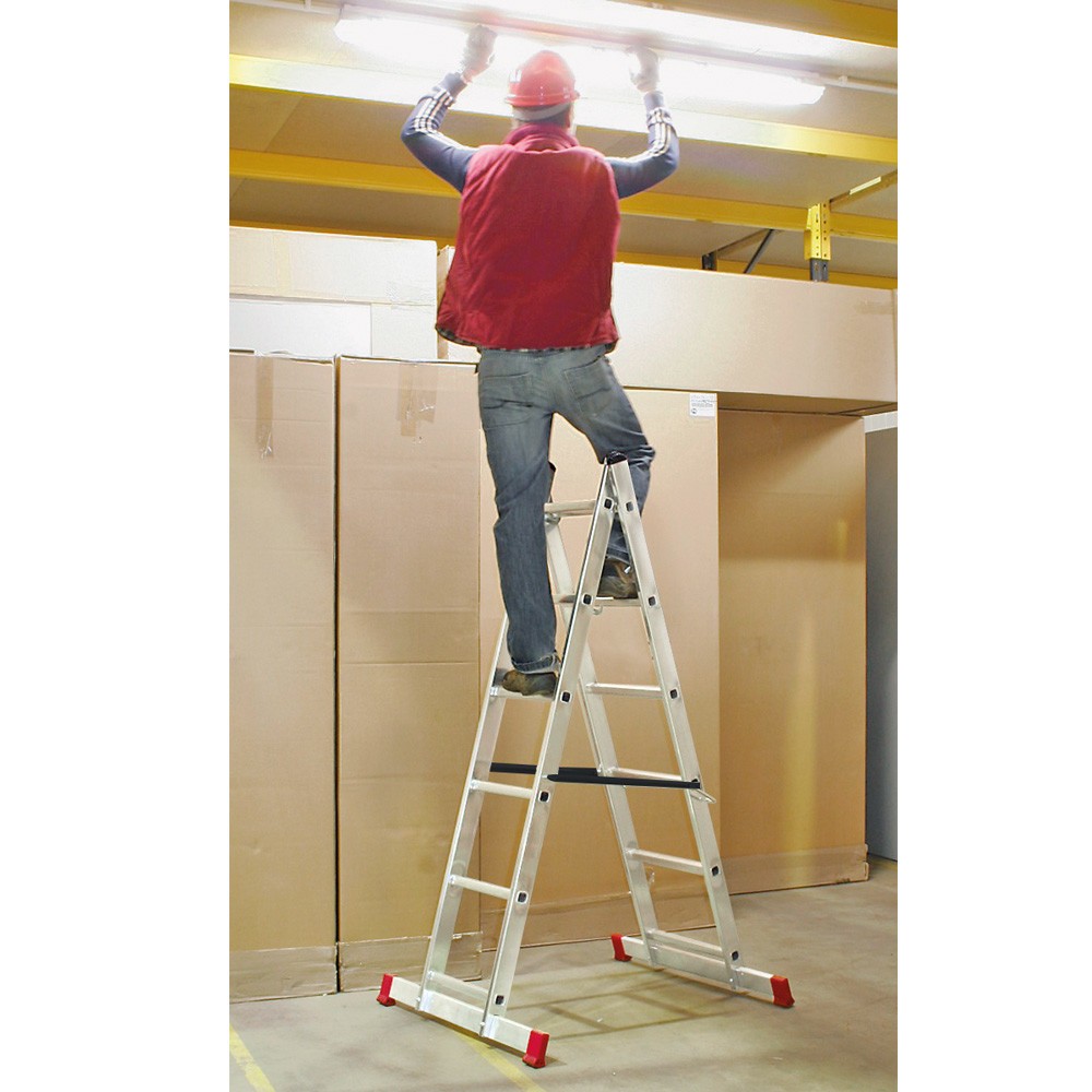 Número de imagen del producto 6: bastidor|chasis de escalera HEMMDAL de aluminio 3 en 1, capacidad de carga 135 kg