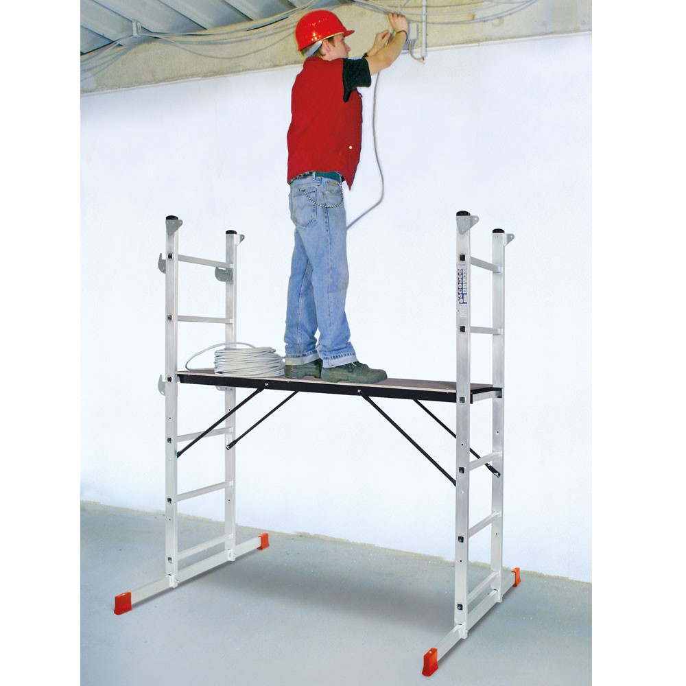 Número de imagen del producto 7: bastidor|chasis de escalera HEMMDAL de aluminio 3 en 1, capacidad de carga 135 kg