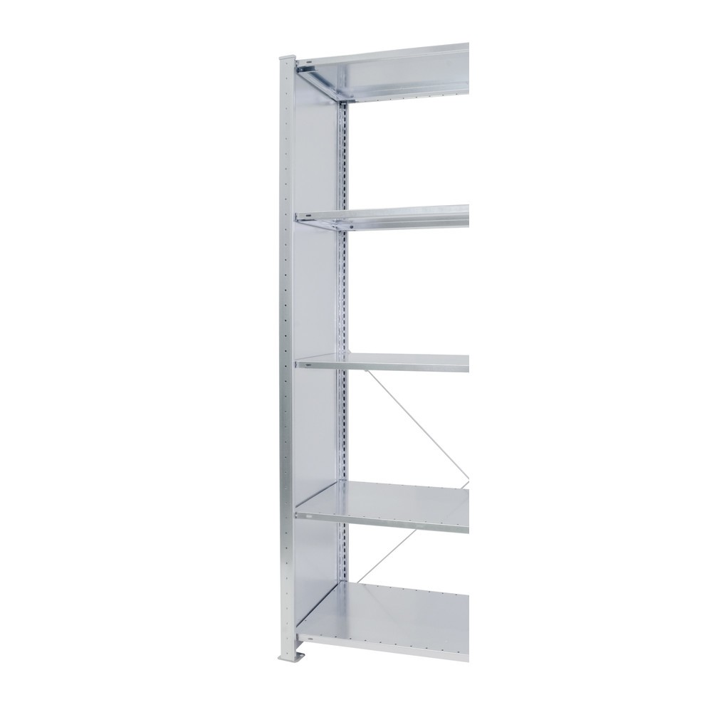 Número de imagen del producto 2: Bastidor completamente chapado con perfil en T MULTIplus para estantería de cargas pequeñas SCHULTE, galvanizado, premontado, H x L 2.000 x 600 mm