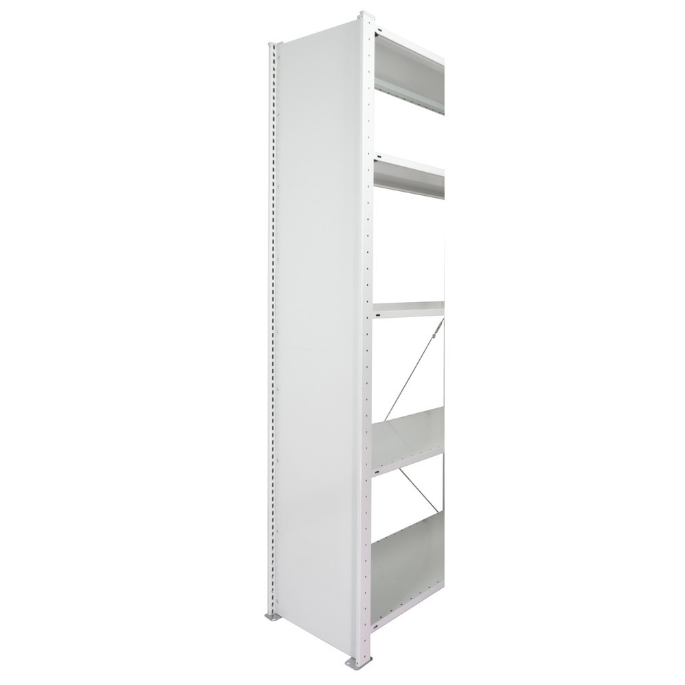 Número de imagen del producto 2: Bastidor completamente chapado con perfil en T MULTIplus para estantería de cargas pequeñas SCHULTE, gris claro, premontado, H x L 2.500 x 500 mm