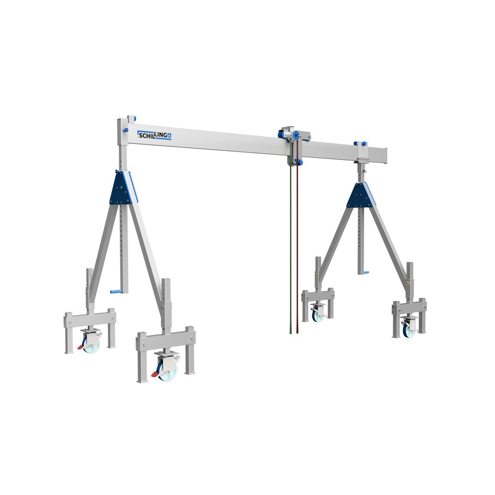 Número de imagen del producto 2: Bastidor con ruedas para grúa pórtico de aluminio SCHILLING, aplicación en interiores y exteriores