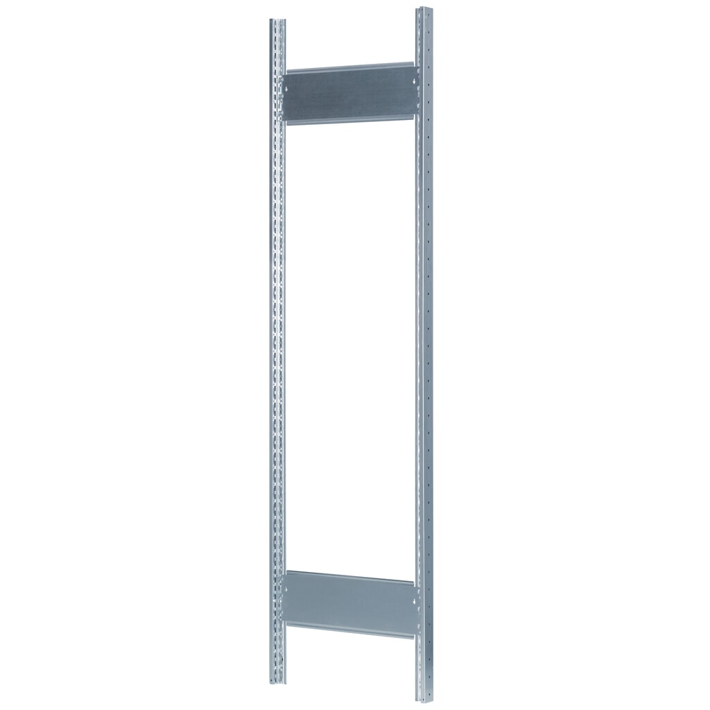 Imagen del producto: Bastidor con perfil en T MULTIplus para estantería de cargas pequeñas SCHULTE, galvanizado, premontado, 2 limitadores de fondo, H x L 2.000 x 300 mm