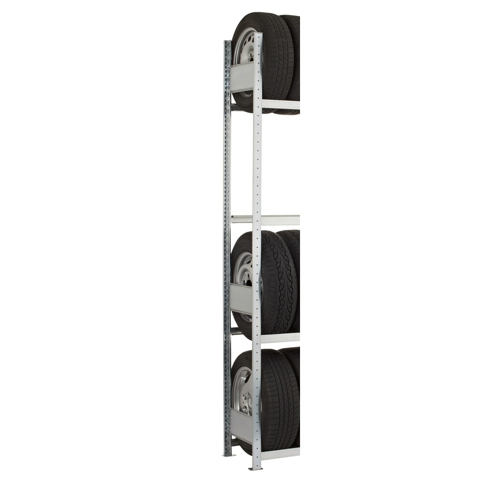 Bastidor con perfil en T MULTIplus para estantería de cargas pequeñas SCHULTE, galvanizado, premontado, 3 limitadores de fondo, H x L 2.000 x 400 mm Número de imagen del producto 2: Bastidor con perfil en T MULTIplus para estantería de cargas pequeñas SCHULTE, galvanizado, premontado, 3 limitadores de fondo, H x L 2.000 x 400 mm