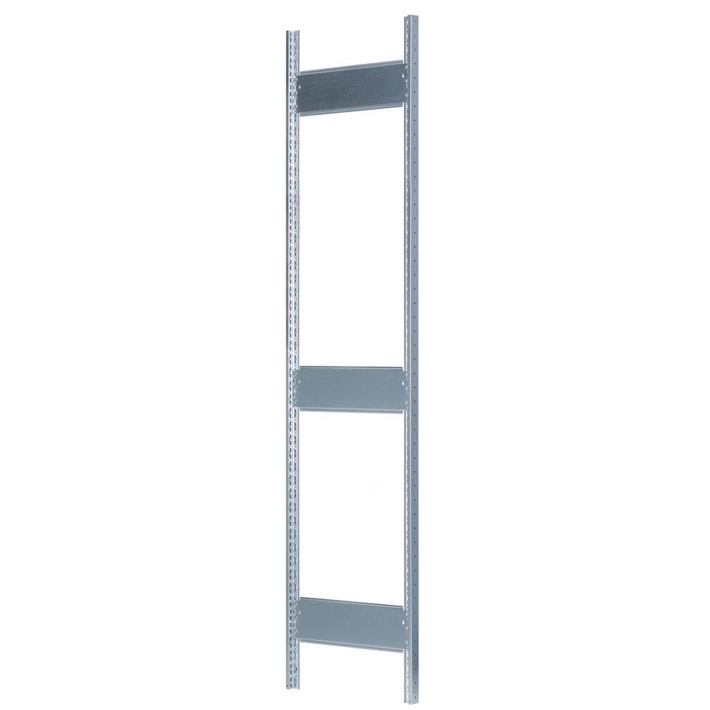 Imagen del producto: Bastidor con perfil en T MULTIplus para estantería de cargas pequeñas SCHULTE, galvanizado, premontado, 3 limitadores de fondo, H x L 2.000 x 600 mm