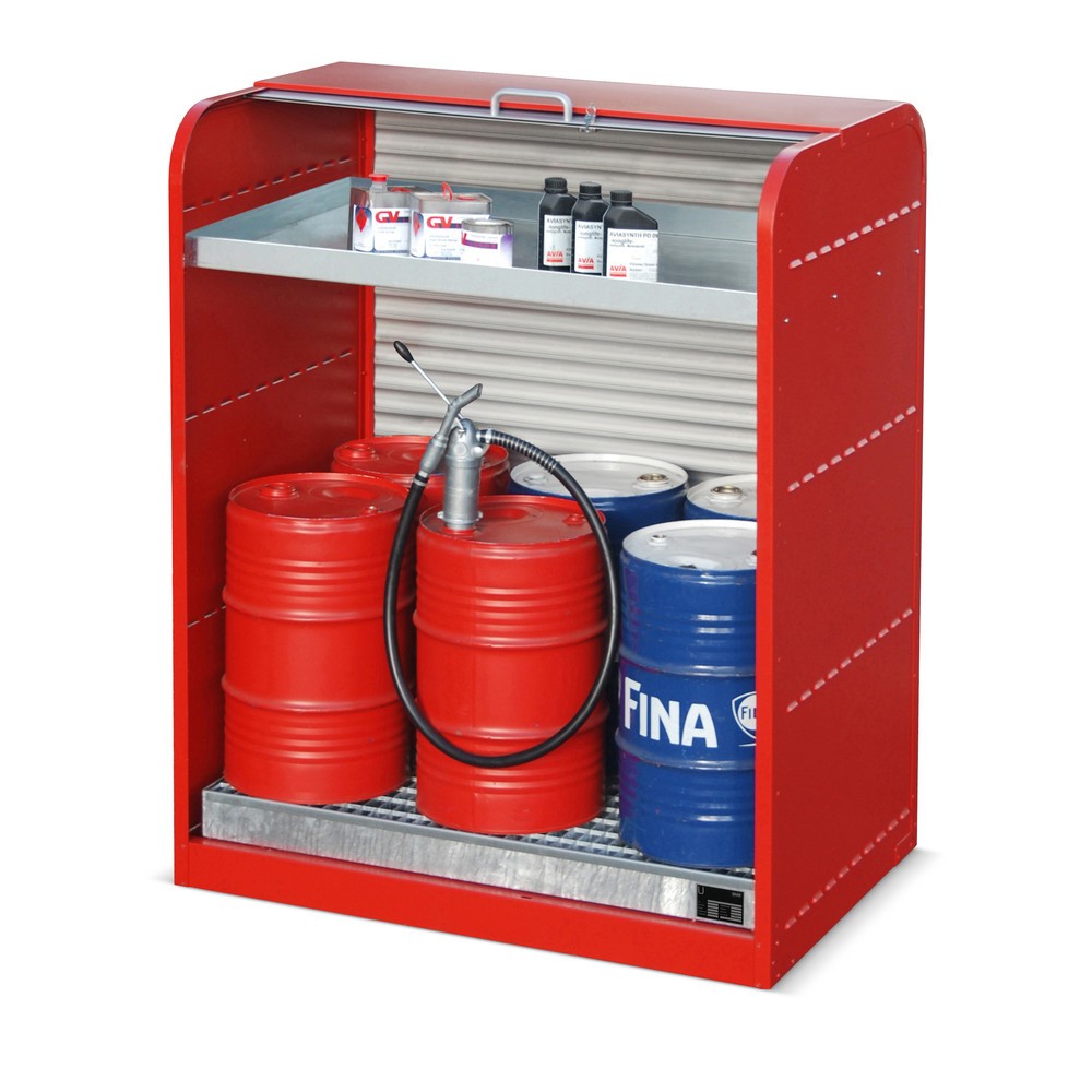 Número de imagen del producto 2: Bauer® Material peligroso armario de persiana enrollable RSG3, inclusivo Catch lavabo para 6x 60 litros y bandeja de contenedor pequeño
