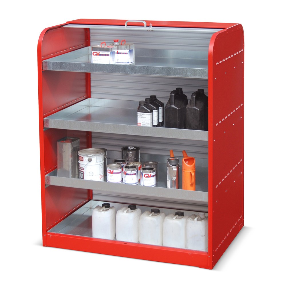 Número de imagen del producto 2: Bauer® Armario de persiana para sustancias peligrosas RSG4, con 4 cubas para recipientes pequeños