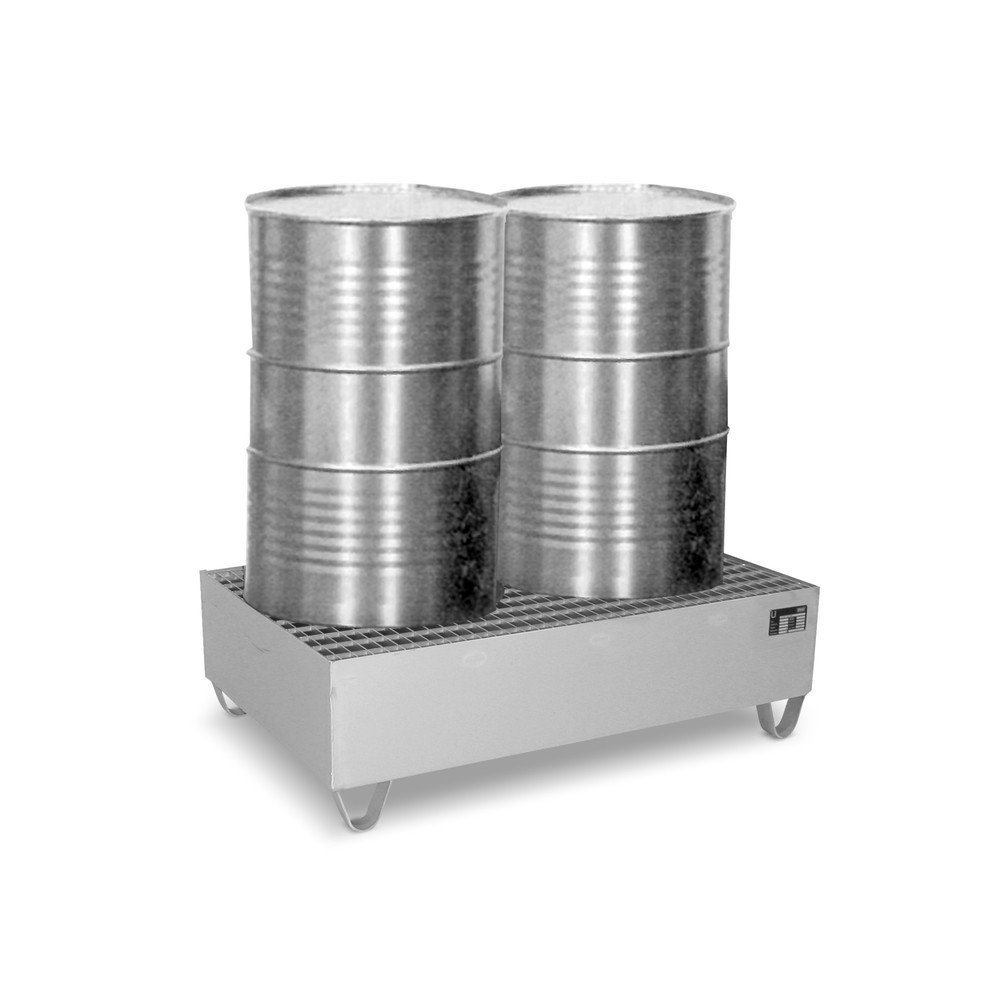 Imagen del producto: Bauer® Bandeja de goteo de acero inoxidable, alto H x An x F 360 x 800 x 1200 mm, 2 x 200 litros