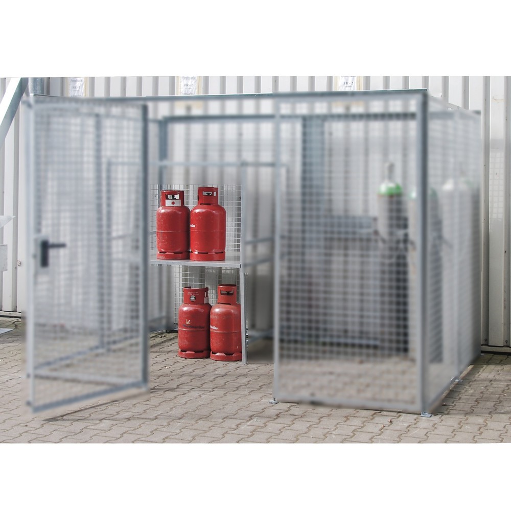 Número de imagen del producto 2: Bauer® Bastidor para bombonas de gas Lagerbox TRG 280, An x Al x F 850 x 1.300 x 1.000 mm