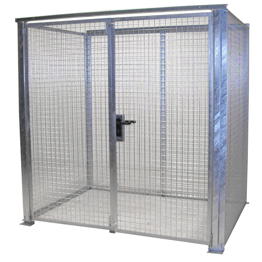 Imagen del producto: Bauer® bastidor para bombonas de gas TRGS 510 sin techo, puerta doble, 48 botellas