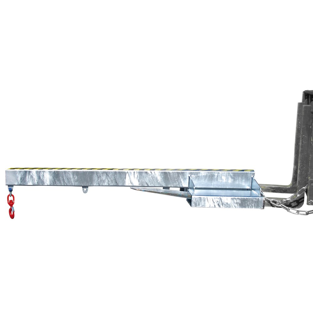Número de imagen del producto 1: Bauer® Brazo de carga modelo 1, versión rígida, 3 posiciones de gancho, longitud base 1.600 mm, c.c. 2.500 kg, galvanizado