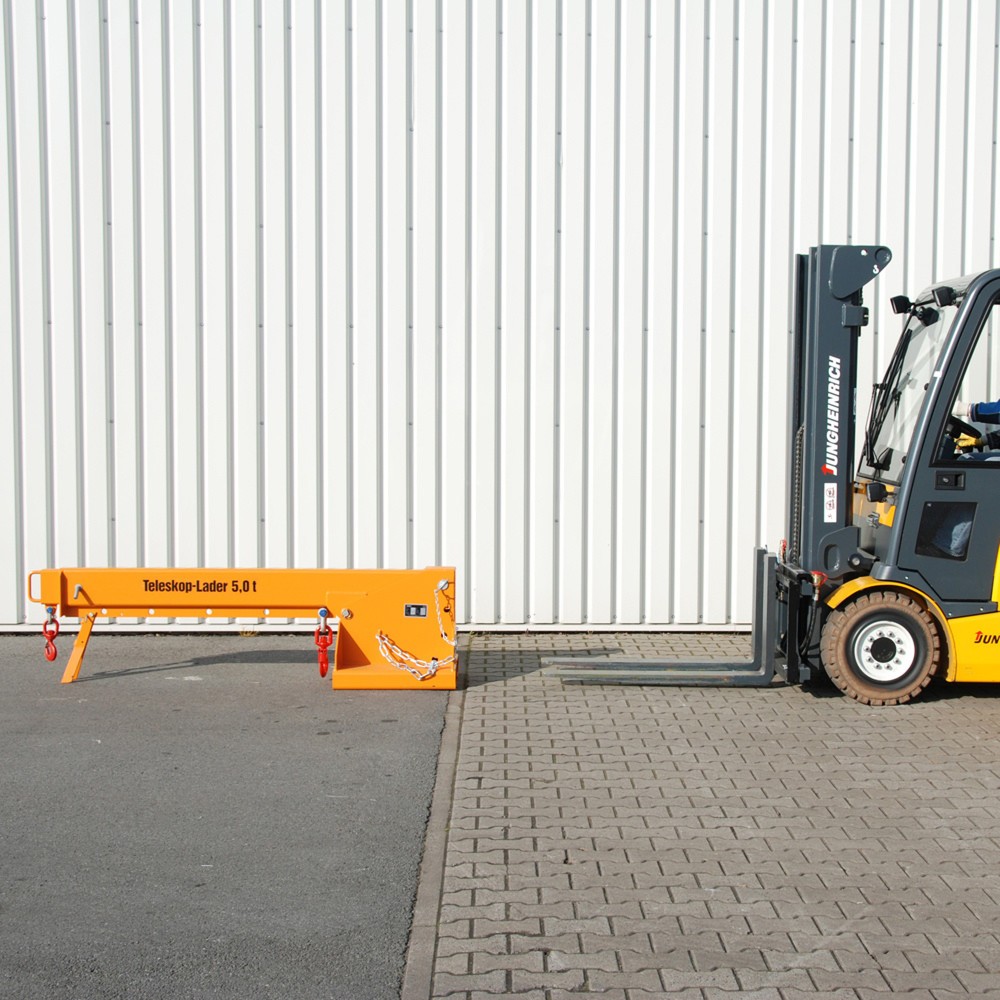 Número de imagen del producto 1: Bauer® Cargador telescópico modelo 1, alcance hasta 3.690 mm, c.c. hasta 5.000 kg, amarillo anaranjado