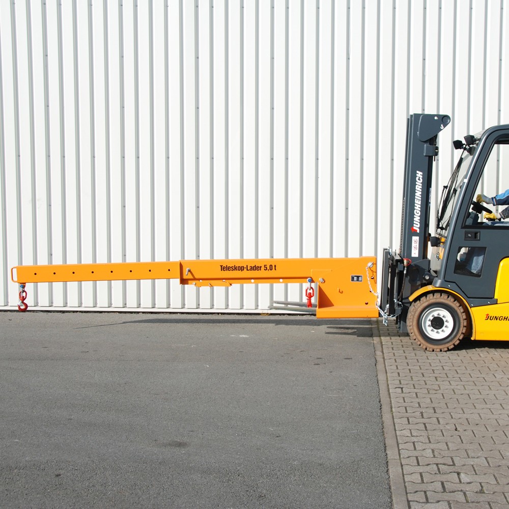 Número de imagen del producto 7: Bauer® Cargador telescópico modelo 1, alcance hasta 3.690 mm, c.c. hasta 5.000 kg, amarillo anaranjado