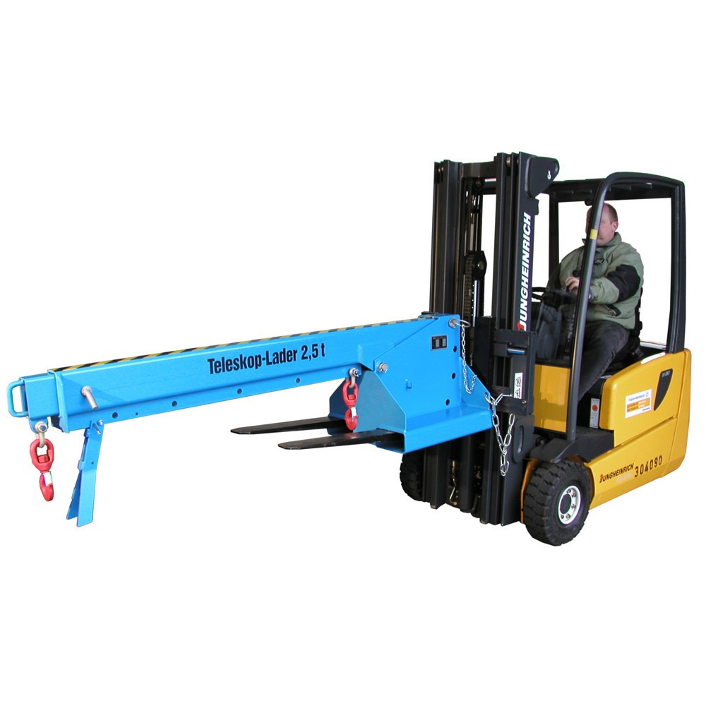 Número de imagen del producto 1: Bauer® Cargador telescópico modelo 1, alcance hasta 3.690 mm, c.c. hasta 2.500 kg, azul celeste