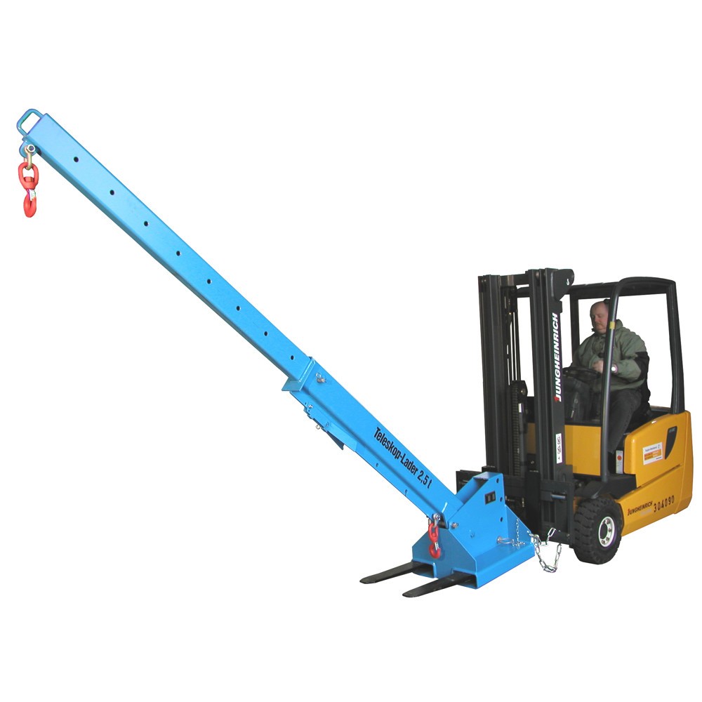Número de imagen del producto 7: Bauer® Cargador telescópico modelo 1, alcance hasta 3.690 mm, c.c. hasta 2.500 kg, azul celeste